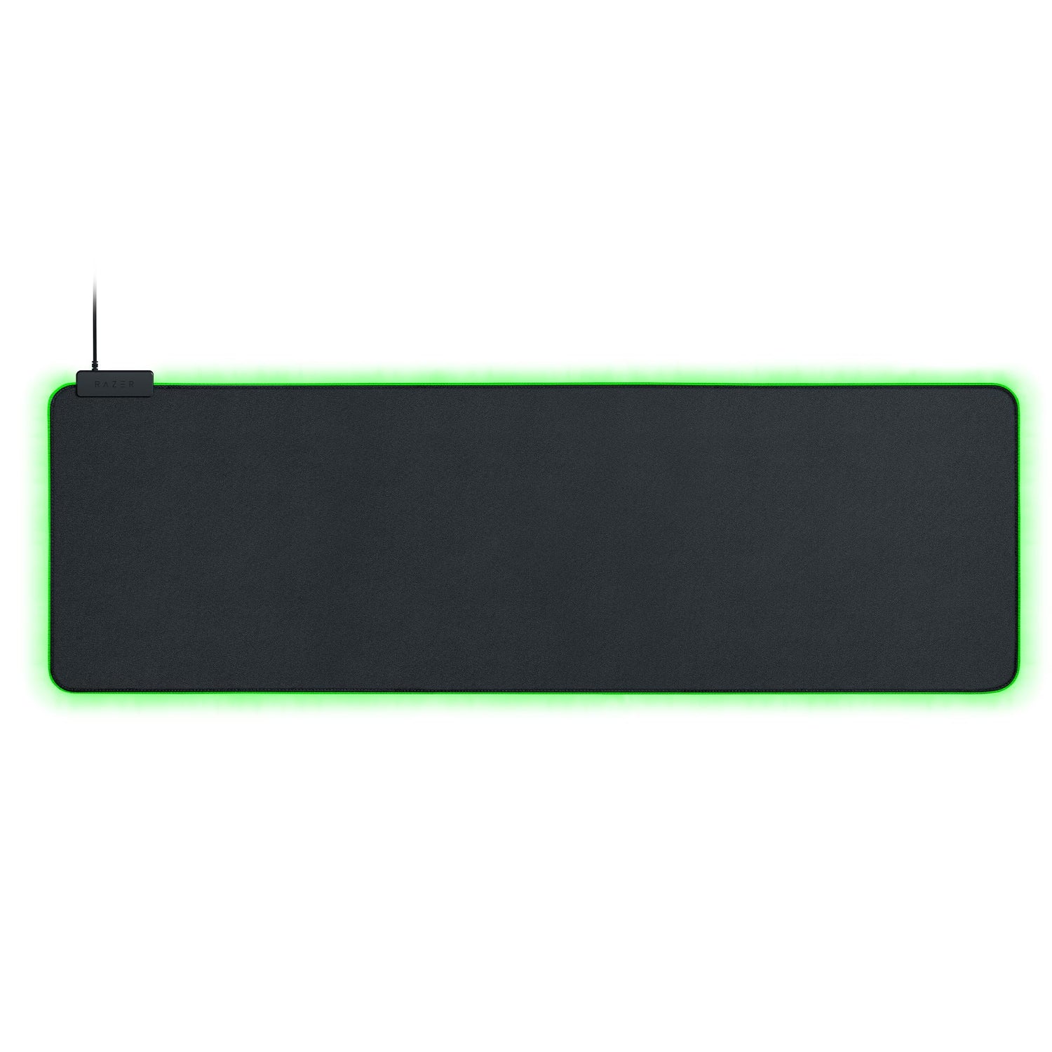 Razer Goliathus Extended Chroma - Alfombrilla suave para juegos con iluminación RGB (soporte para cables, superficie de tela, borde cosido, optimizado para todos los ratones) Negro