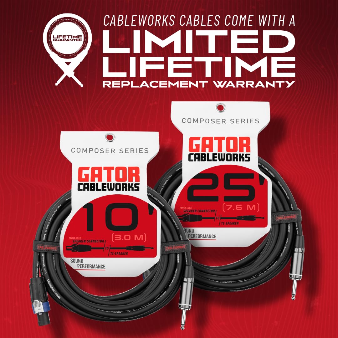 Gator Cableworks GCWC-SPK-50-1TL - Cable de altavoz - 15 metros