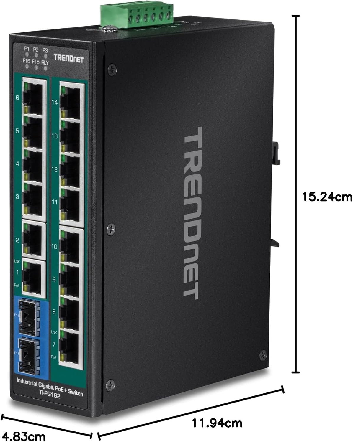 16-PORT INDUSTRIAL GIGABIT POE CPNT