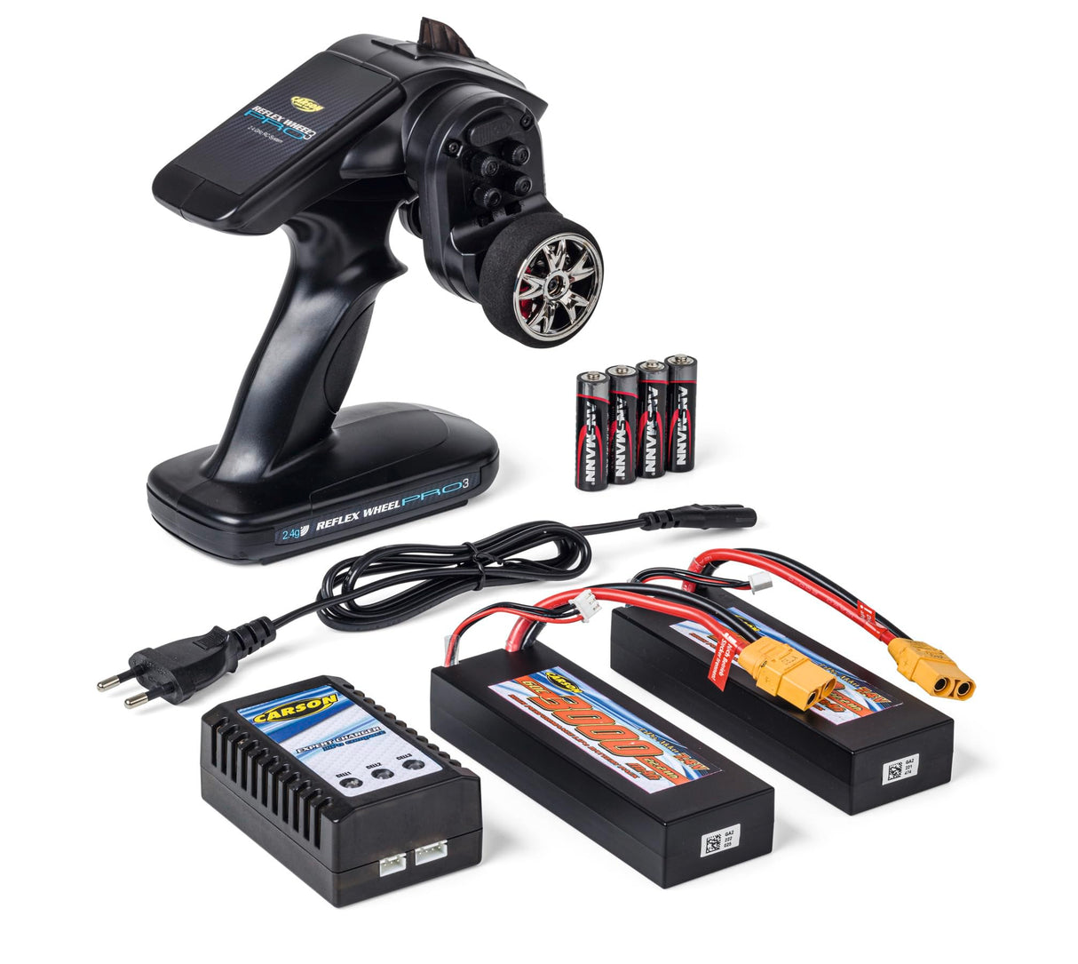 Carson 500409087 1:8 Virus Race 4.3 4S brushless 100% RTR Blanco - Buggy RC, Coche teledirigido, Offroad, vehículo RC, Coche RC 80 km/h, Coche RC