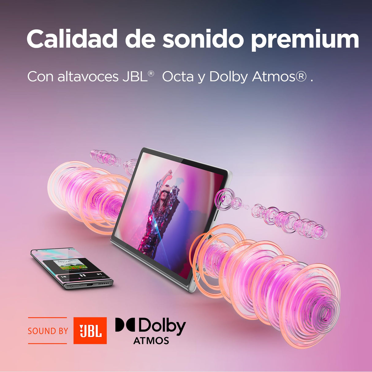 Lenovo Tab Plus - Tablet de 11.5" 2K 2000 x 1200 px IPS (MediaTek Helio G99 Octa Core, 8 GB RAM, 128 GB, 90 Hz, 8 Altavoces JBL Dolby Atmos, WiFi 5 + Bluetooth 5.2, Android 14) - Color Gris Luna