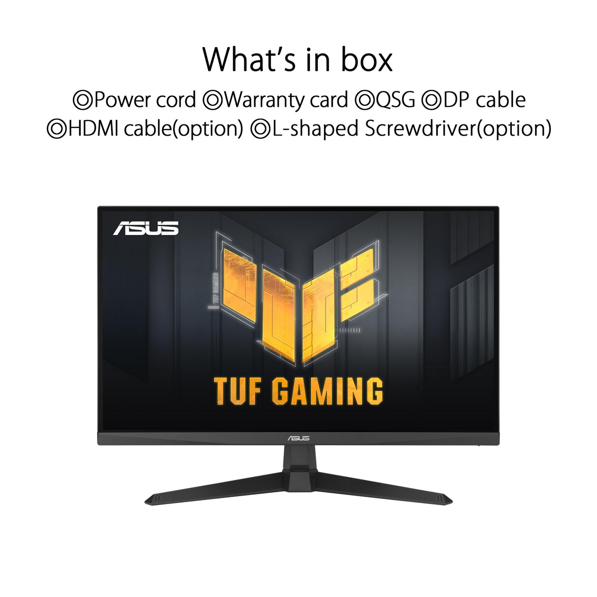 ASUS Monitor TUF Gaming VG279Q3A 27" (Full HD (1920x1080), 180Hz, Fast IPS, ELMB Sync, 1ms (GTG), FreeSync Premium, compatible con G-Sync, Overdrive Variable, 99% sRGB)