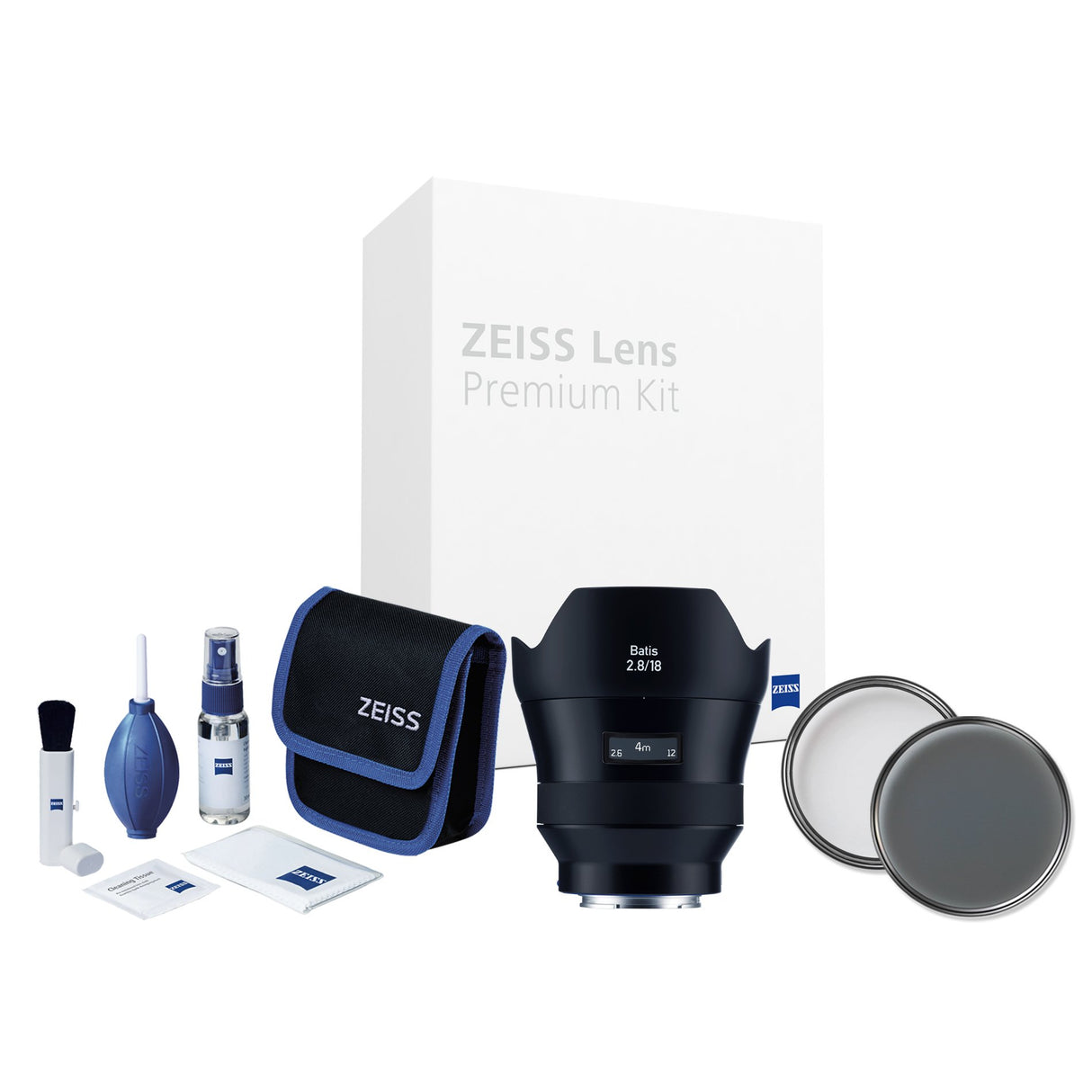 ZEISS Batis 2.8/18 Lens Premium Kit para cámaras Sony con Sistema Full Frame sin Espejo de Sony (con Montura E)