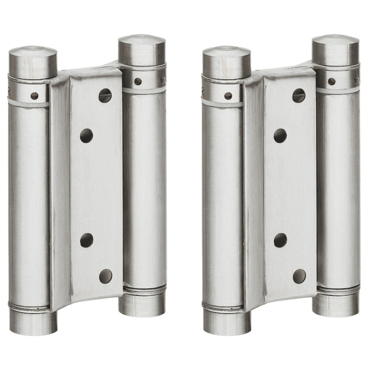 cyclingcolors 1x Par Bisagra de Puerta Vaivén Batiente de 180° con Resorte de Doble Acción para Puerta de Hasta 22 kg Western Saloon, Acero inoxidable
