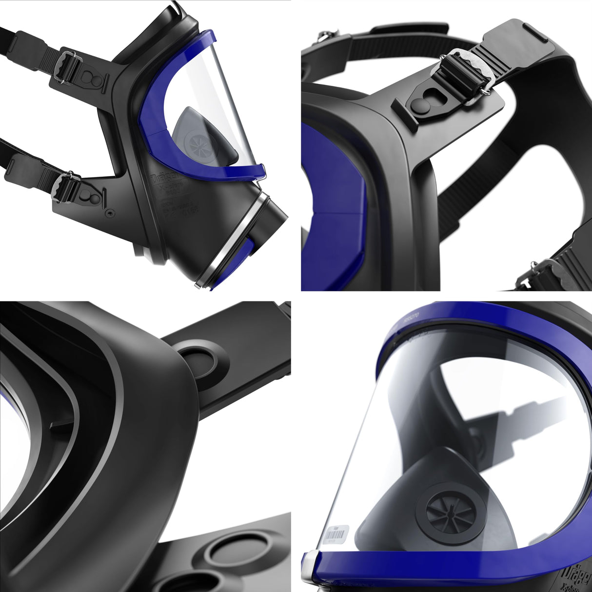 Dräger X-plore 6300 Máscara completa con conexión roscada estándar Rd40 | Para la construcción y la industria