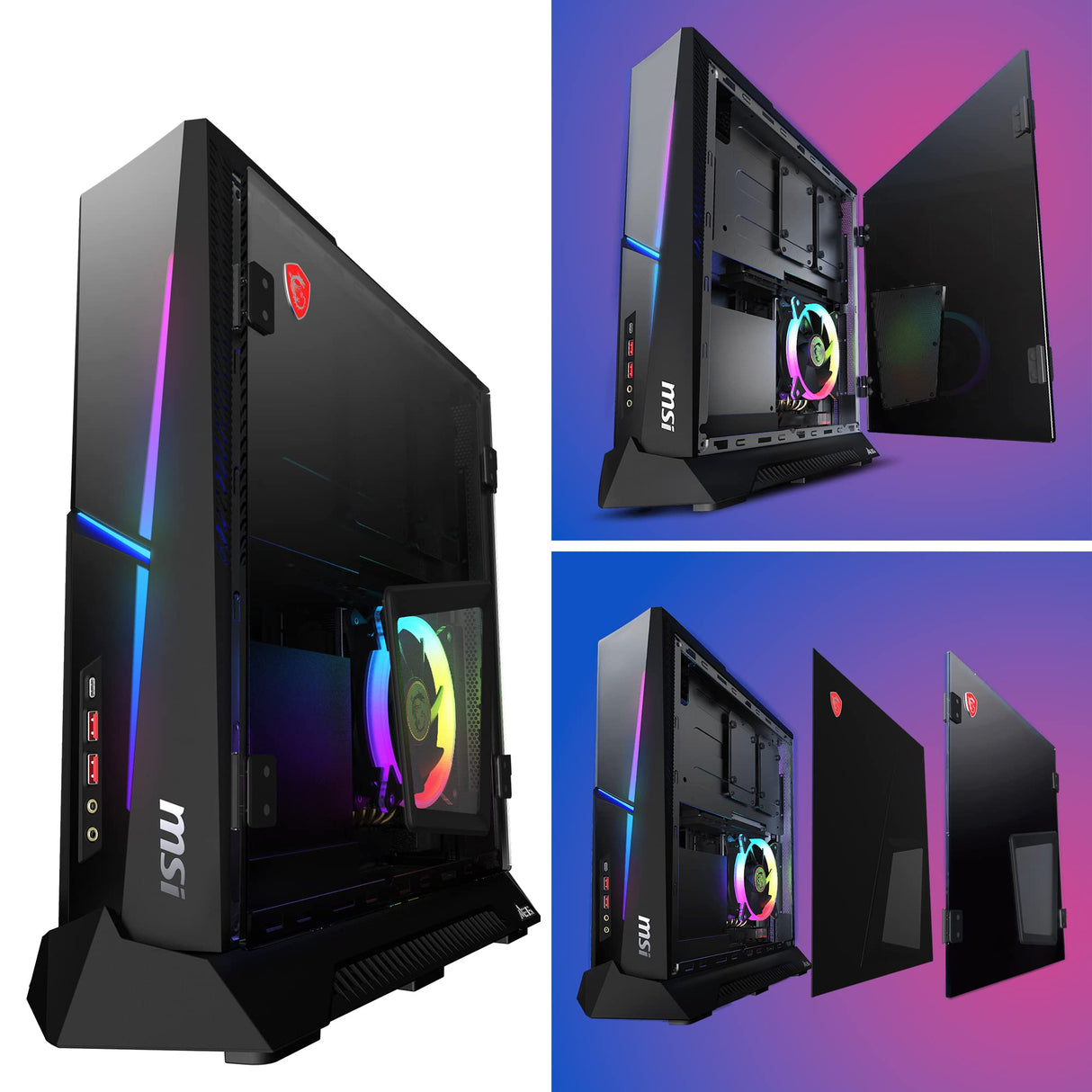 MSI Meg Trident X 12VTF-204IT Desktop Gaming, Intel Core i7-12700K, 32GB RAM, 2000GB SSD, 1000GB HDD, NVIDIA GeForce RTX 3080 Ti VENTUS 3X 12G OC, RGB Mystic Light, Windows 11 Home