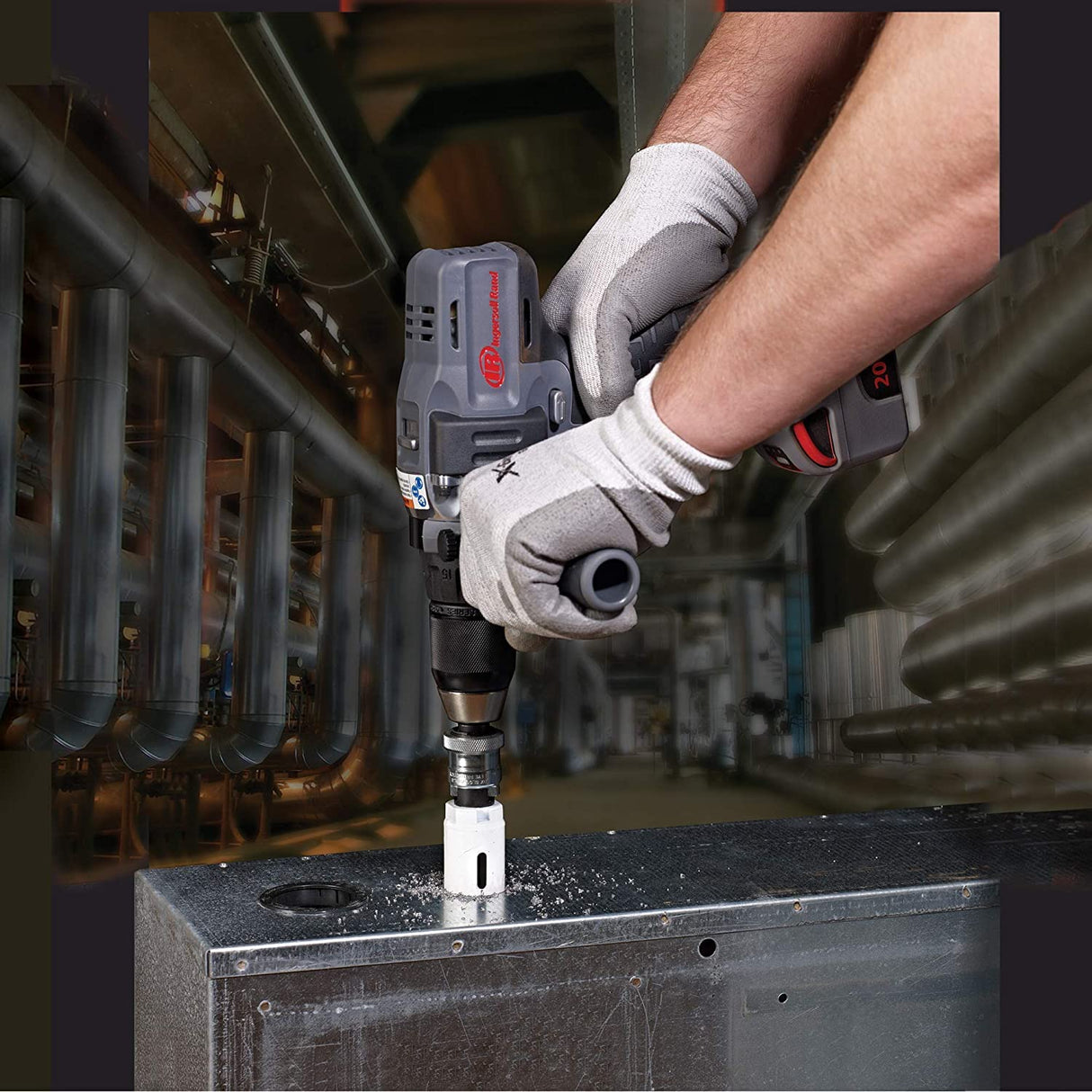 Ingersoll Rand D5140-K22-EU Kit de taladro/atornillador inalámbrico de 1/2 pulg. y 20 V, con 2 de baterías de ion-litio BL2022 de 5,0 Ah y cargador en 1 maletín