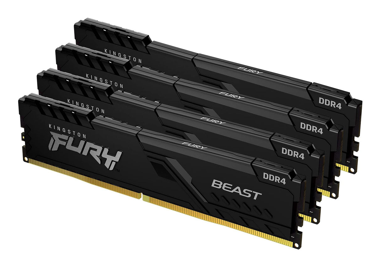 Kingston FURY Beast 64GB (4x16GB) 2666MHz DDR4 CL16 Memoria para Ordenadores de sobremesa Kit de 4 KF426C16BB1K4/64