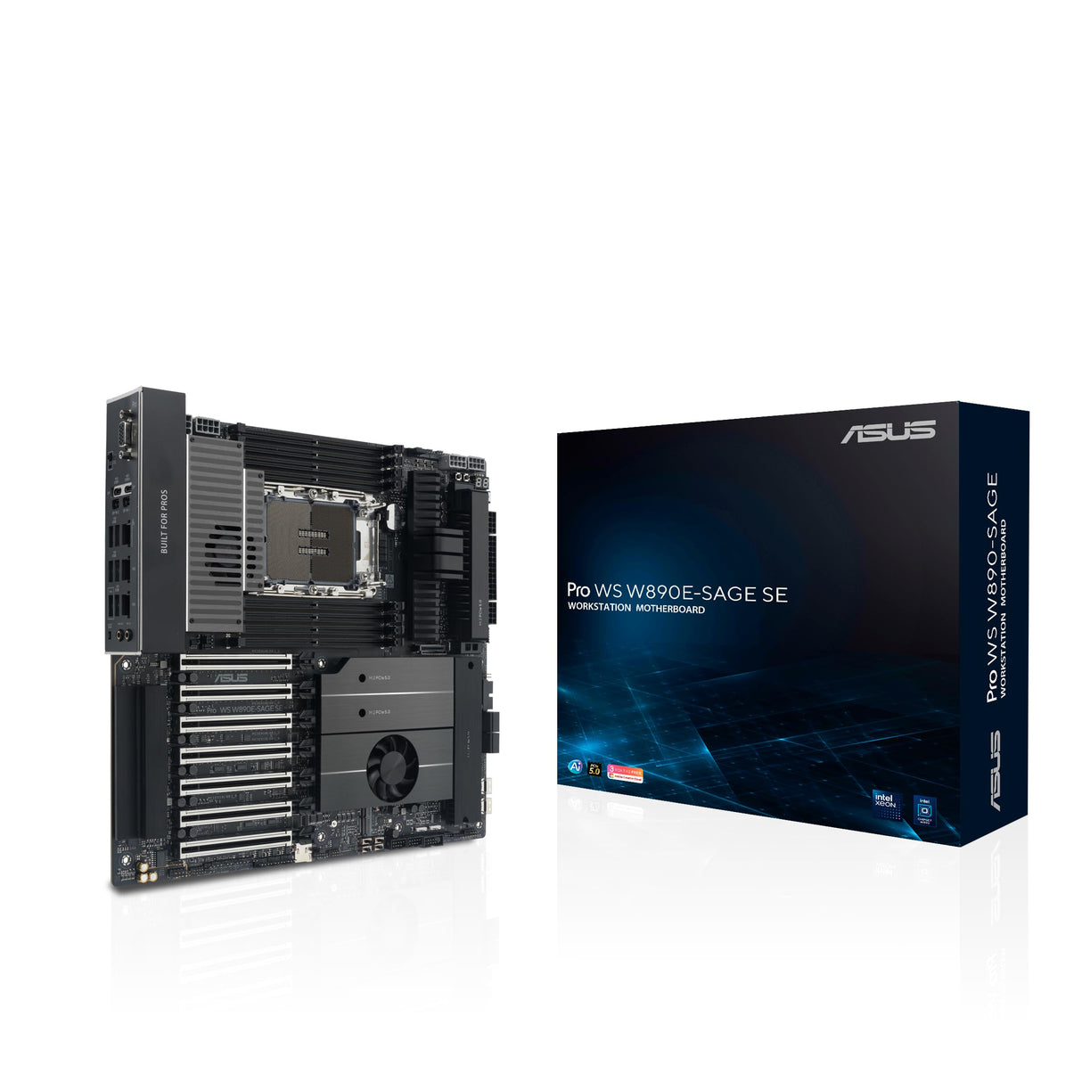 Asus Pro Ws W890E-Sage Se - Motherboard - E-Atx / Ssi Eeb - Lga4710-2 Socket - W890 Chipsatz - Usb 3.2 Gen 1, UsB-C 3.2 Gen 2x2, Usb4, Usb 3.2 Gen 2