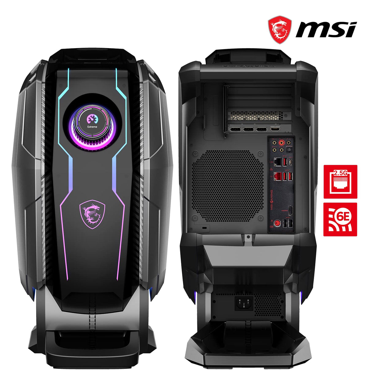 MSI Meg Aegis Ti5 12VTF-075IT Desktop Gaming, Intel Core i7-12700K, 32GB RAM, 2000GB HDD y 2000GB SSD, NVIDIA GeForce RTX 3080 Ti Ventus 3X 12G OC, RGB Mystic Light, Windows 11 Pro