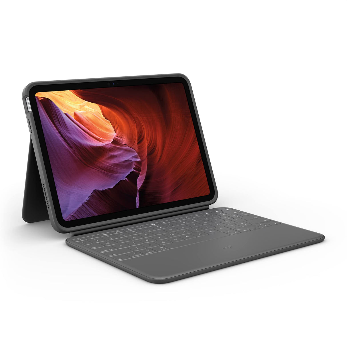 Logitech Rugged Folio para iPad (10.ª generación) Funda Protectora con Teclado con Smart Connector y Teclado a Prueba de Salpicaduras - US International Layout