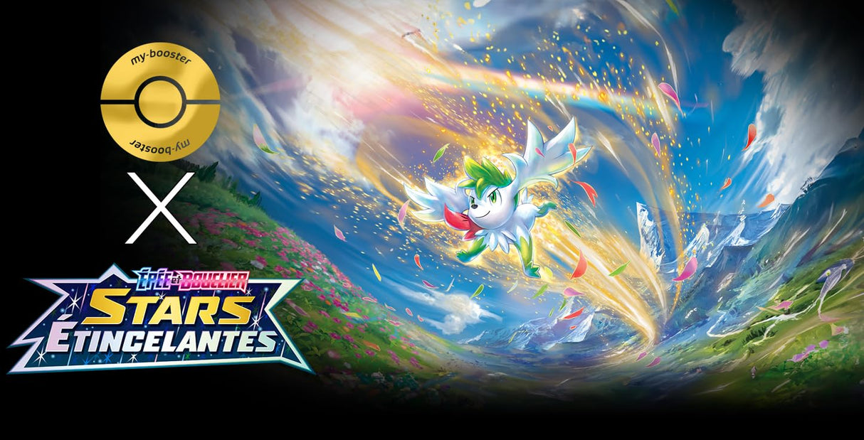 Dracaufeu VSTAR (Charizard VASTRO) 174/172 Arcoíris Secreta - Ultraboost X Epée et Bouclier 9 - Stars Étincelantes - Box de 10 Cartas Pokémon Francés