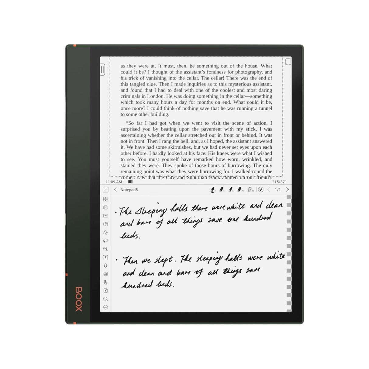BOOX Note Air2 Plus 10.3" E-Book Tablet Android 11 Luz Frontal 64GB G-Sensor WiFi BT OTG