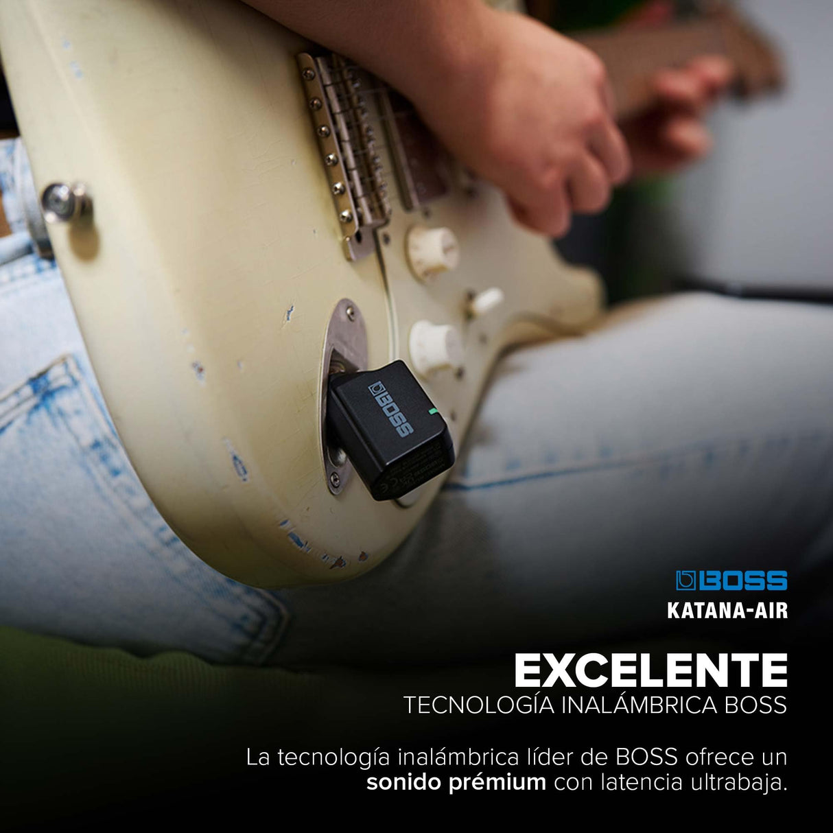 Amplificador de guitarra inalámbrico BOSS Katana Air — Tecnología de guitarra inalámbrica desarrollada por BOSS para tocar y practicar sin líos de cables