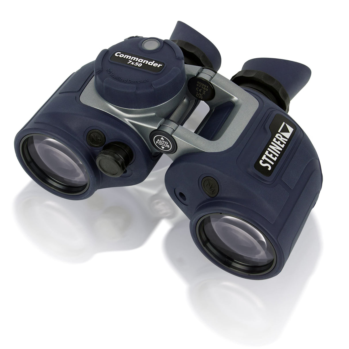 STEINER Prismáticos Marinos Commander 7x50c (Nuevo) - La Mejor brújula, Calidad Alemana, imágenes nítidas, 30 años de garantía, el Nuevo líder en los Siete Mares