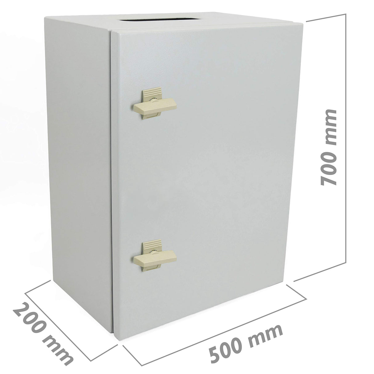 BeMatik - Caja de distribución eléctrica metálica con protección IP65 para fijación a Pared 700x500x200mm