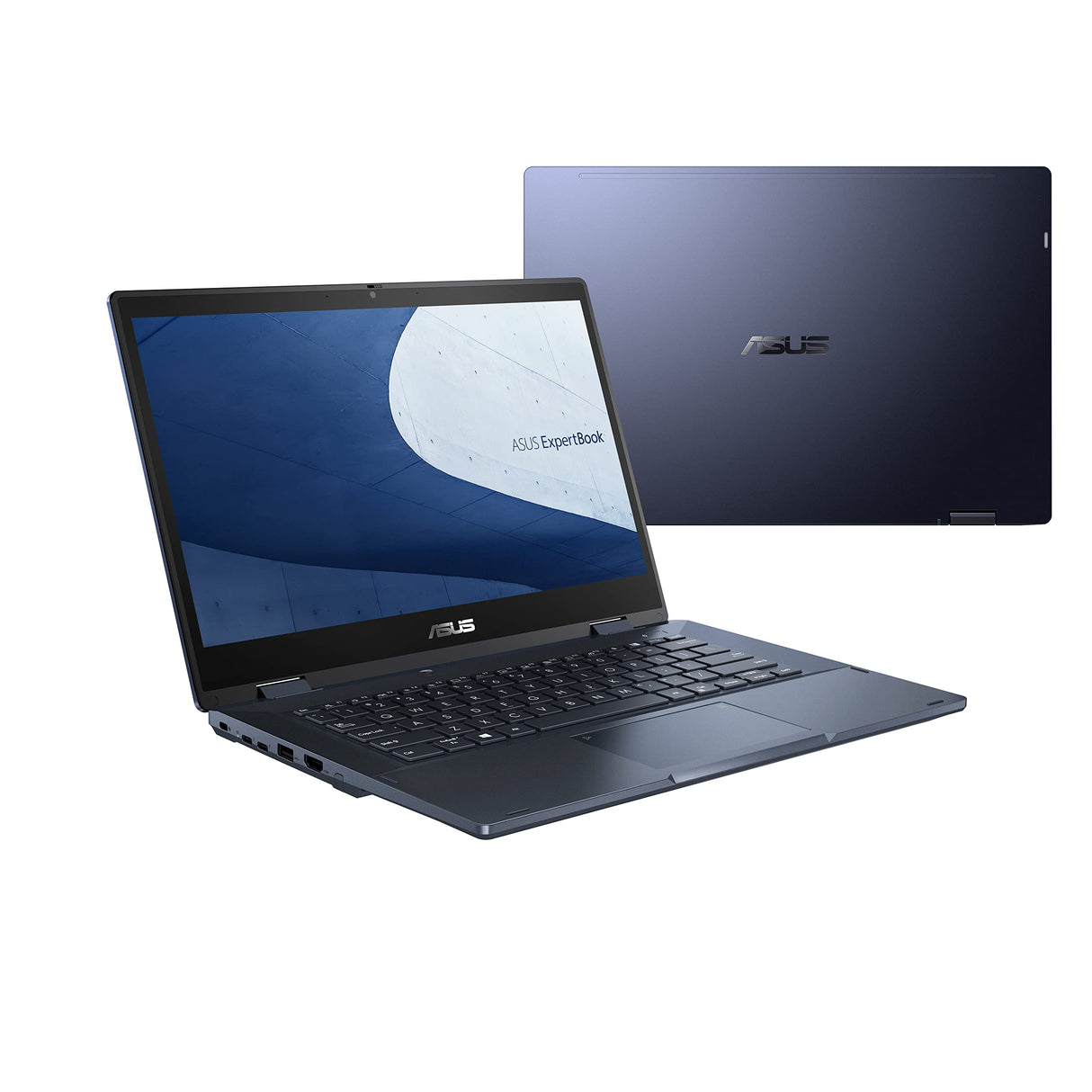 ASUS ExpertBook B3 Flip B3402FBA-EC0690X - Ordenador Portátil 14" Full HD (Intel Core i3-1215U, 8GB RAM, 256GB SSD, UHD Graphics, Windows 11 Pro) Negro Estrella - Teclado QWERTY español
