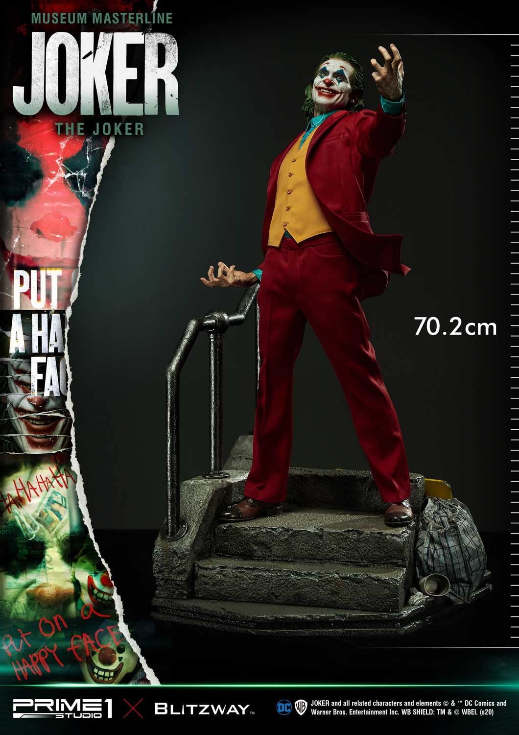 NONAME The Joker - Versión de bonificación de Joker - Estatuilla de Museo Masterline 70 cm