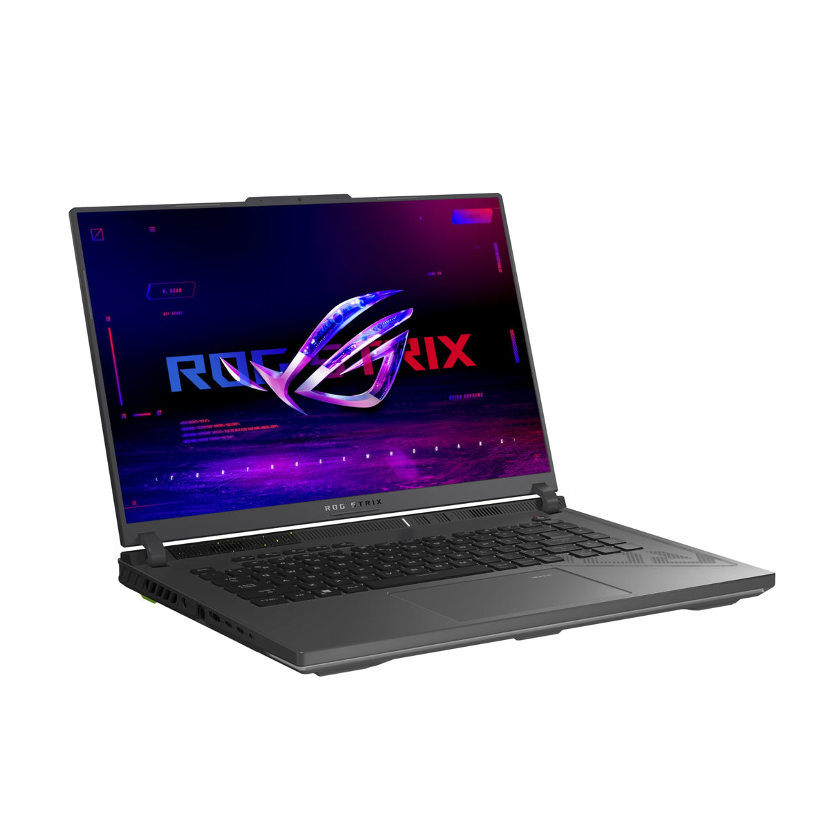 ASUS ROG Strix G16 G614JIR-N4004 - Ordenador Portátil Gaming de 16" Quad HD+ 240Hz (Core i9-14900HX, 32GB RAM, 1TB SSD, RTX 4070 8GB, Sin OS) Verde Voltio - Teclado QWERTY español