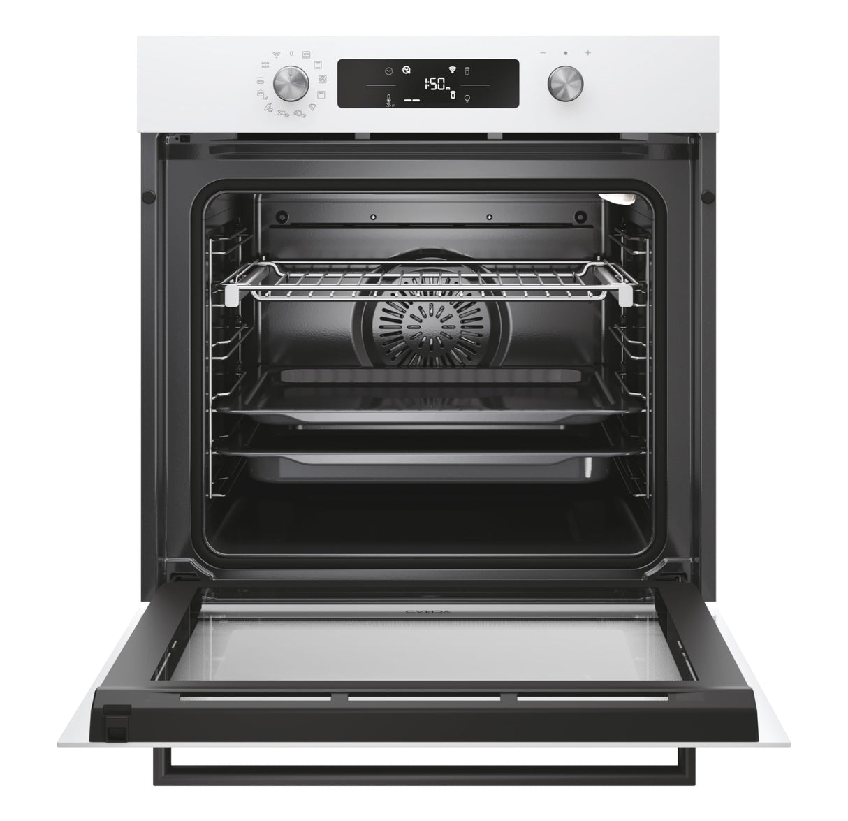 Candy Bake 800 CA6 NP5B3EHTW, Horno Multifunción, 78L, Conectividad WIFI, 1 Bandeja y 2 Rejillas, Easy Steam, Limpieza Hidrolítica, 12 Funciones, Display Basic UX, Blanco