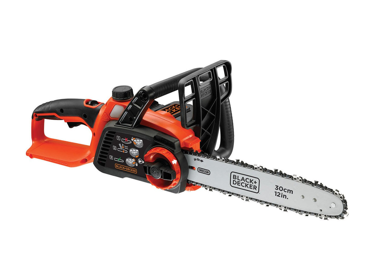 BLACK+DECKER GKC3630LB-XJ - Motosierra inalámbrica 36 V, Hoja de 30 cm, Corte de hasta 23 cm, Silenciosa, Baja vibración, No incluye cargador ni batería