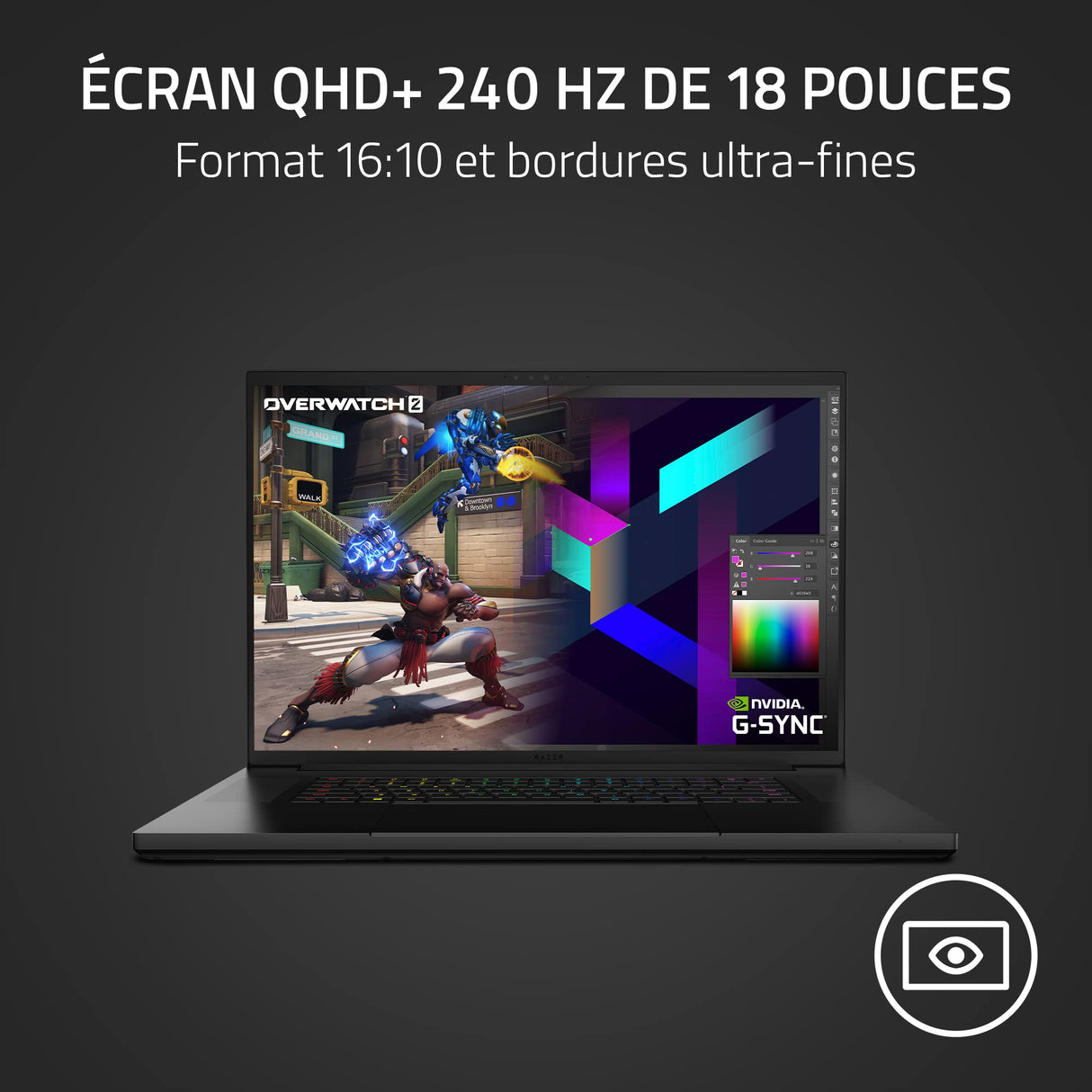Notebook Razer RZ09-0484SFH3-R3F1 18" 1 TB SSD 32 GB RAM Azerty Francés