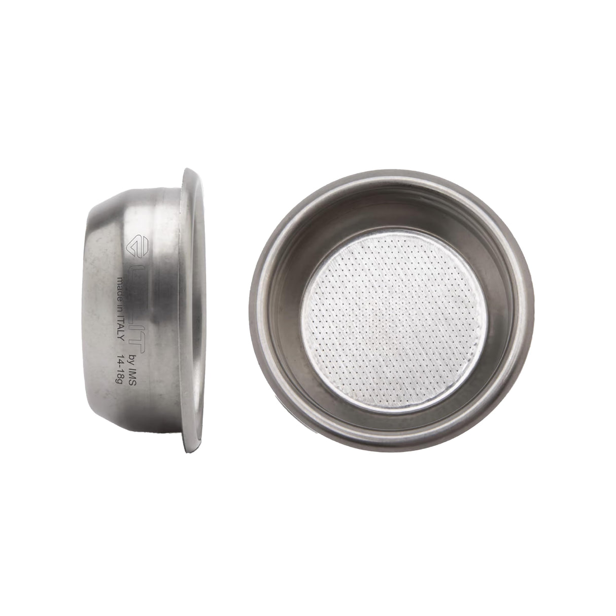 LELIT Portafiltro de 2 Vías LELIT58 - Pico Doble - Incluye Filtros de Acero Inoxidable - Mango de Madera - PLA582B - Plata/Madera de Nogal Negro