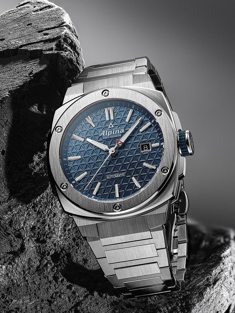 Alpina Reloj Analógico para Hombre de Cuarzo con Correa en Acero Inoxidable mid-39659
