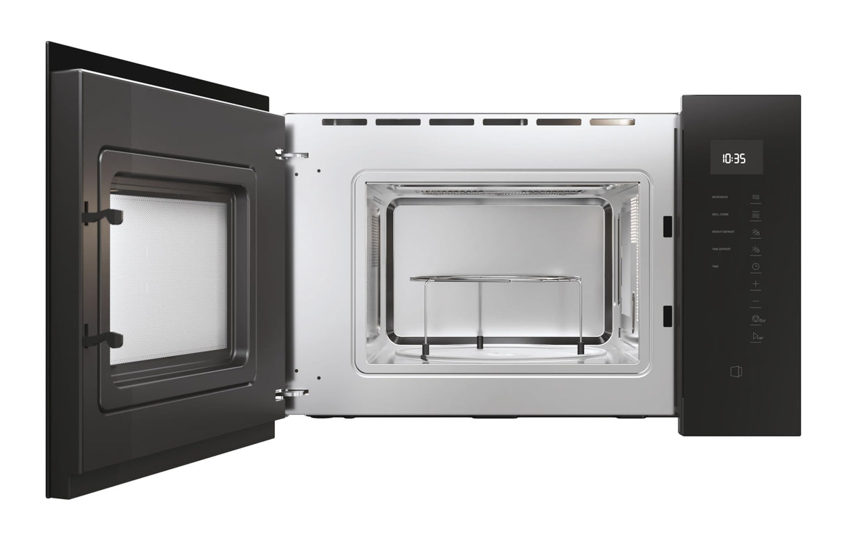Haier Series 2&4 H38FMWID4ID27N Microondas Integrable con Grill, 8 Niveles Potencia, 6 Funciones, Interfaz táctil, Boton de Apertura de Puerta (no táctil), 8 Automenús, Bloqueo seguridad, Negro