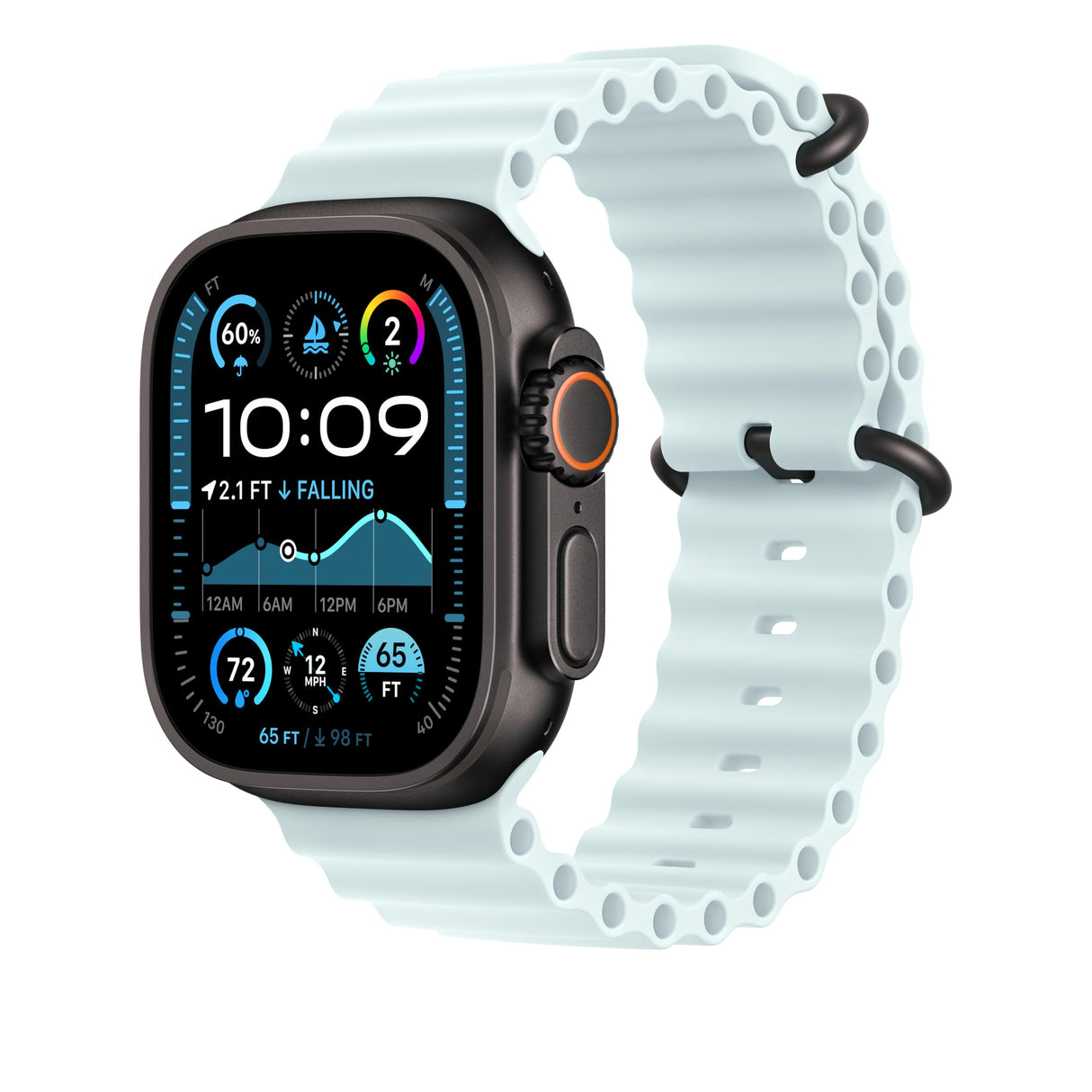 Apple Watch Band - Correa Ocean - 49 mm - Ice Blue - Extragrande