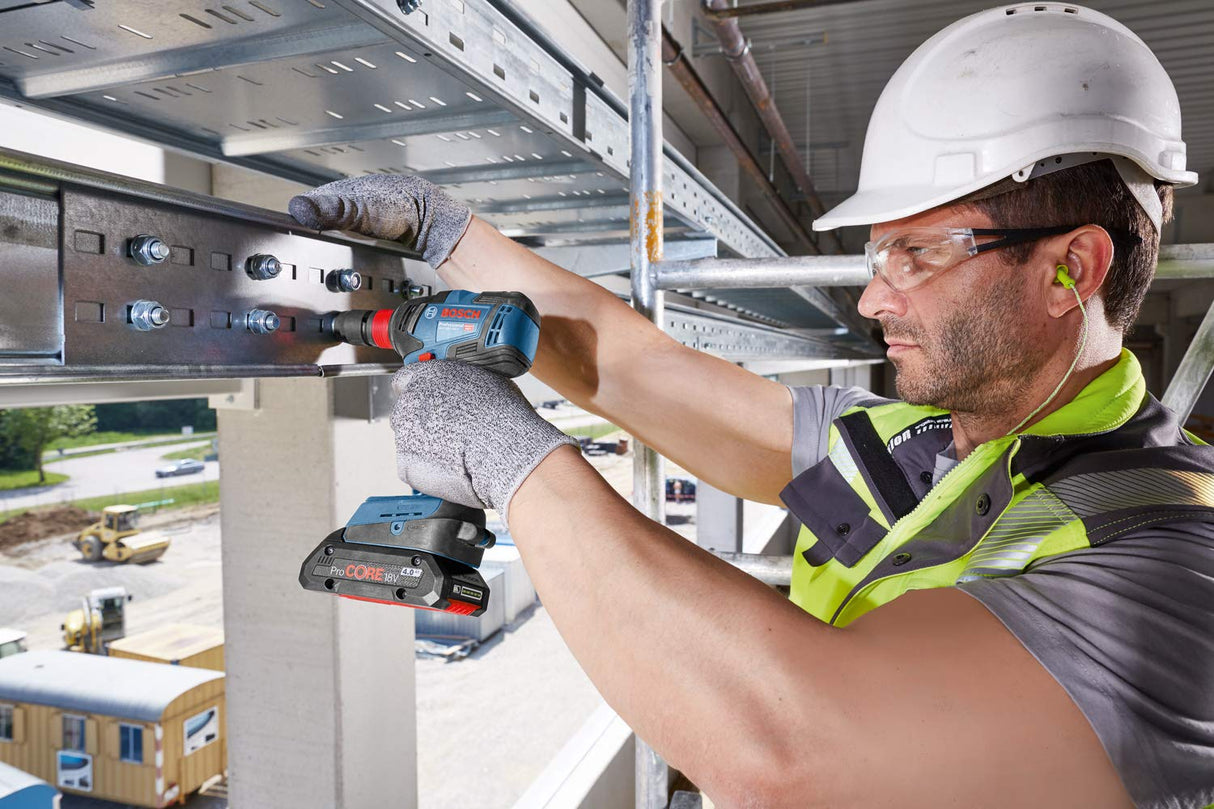 Bosch Professional GDX 18V–200 C - Llave de impacto a batería (18V, 200 Nm, conectable, 2 baterías ProCore x 4.0 Ah, cargador, en L-BOXX)