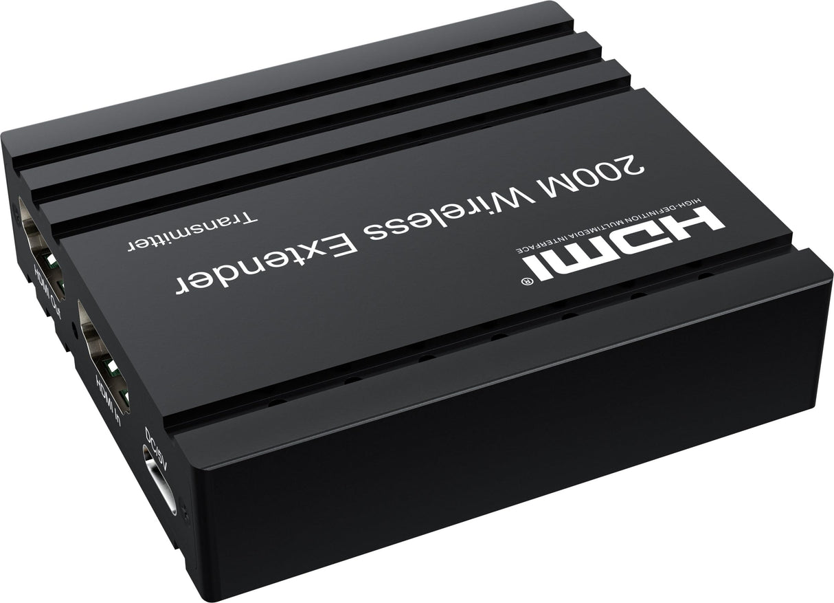 PremiumCord HDMI Extensor Inalámbrico Hasta 200m, Full HD 1080p, HDMI 1.3, HDCP 1.4/2.2, Carcasa Metálica