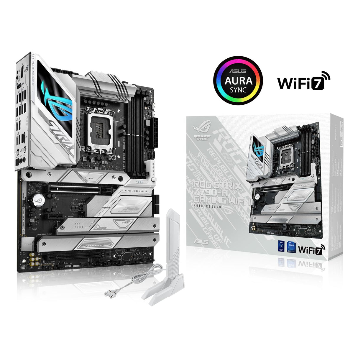 ASUS ROG Strix Z790-A Gaming WiFi II Placa Base Intel Z790, LGA 1700, DDR5, Conectores de Alimentación Duales ProCool II, PCIe 5.0, WiFi 7 y USB Alta Velocidad, 1 Puerto E/S, AEMP, 8000+ MT/S