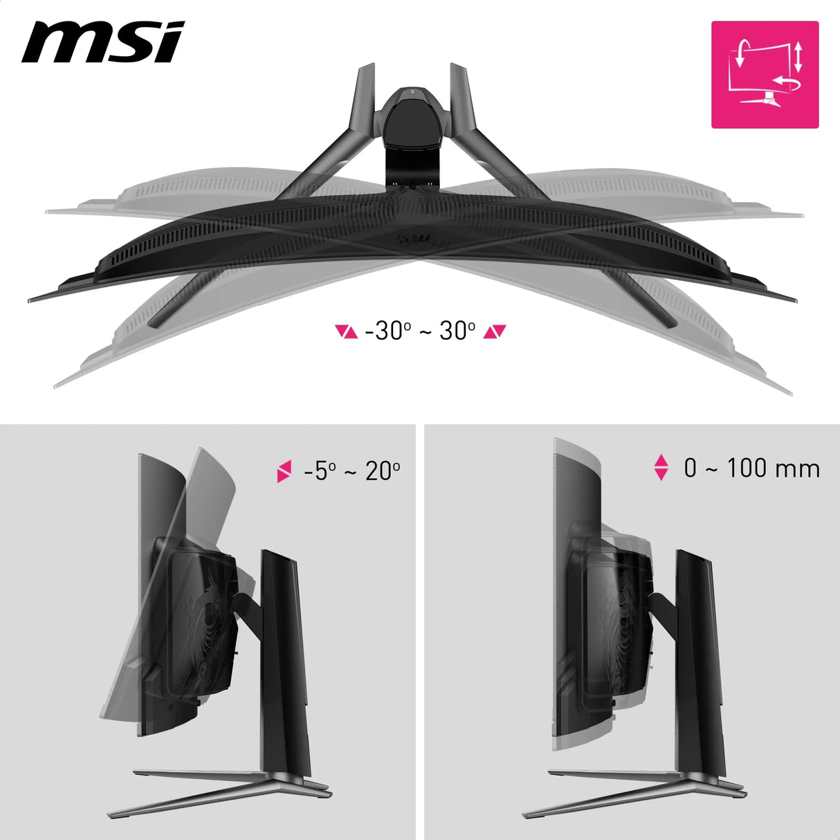 MSI MPG 341CQPX QD-OLED 34 Pulgadas UWQHD Monitor Curvo Gaming - 3440 x 1440 21:9 QD-OLED Panel, 240Hz, 0.03ms, 99.3% DCI-P3, ΔE≤2, DisplayHDR True Black 400, DP 1.4a, HDMITM, USB Tipo C PD:98W