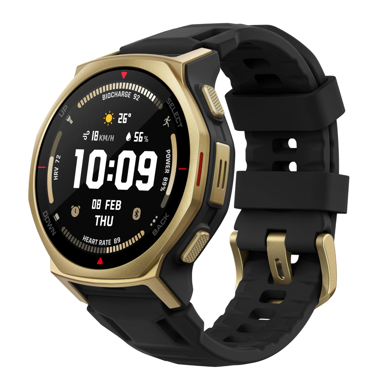 Amazfit T-Rex 3 Pro Reloj Inteligente Outdoor 44mm – Pantalla AMOLED Zafiro, Linterna, Bisel de Titanio, GPS Doble Banda, Mapas Offline, 17 Días Batería, 180+ Modos Deportivos, para Android iPhone