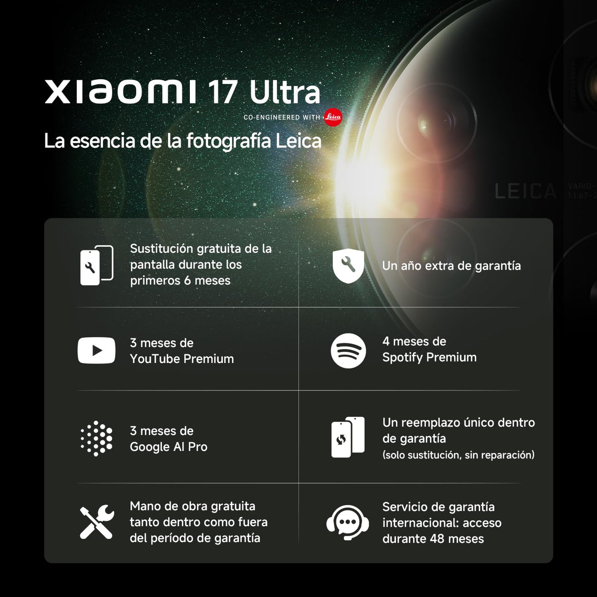 XIAOMI 17 Ultra Smartphone de 16+512GB Verde Teleobjetivo Leica de 200 MP