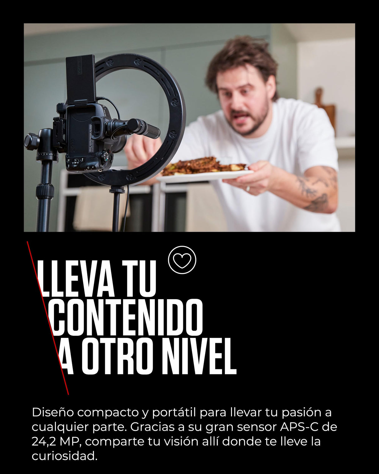 Canon EOS R50 Cuerpo Cámara Mirrorless + Objetivo RF-S 18-45 mm + RF 75-300mm Kit Doble Zoom -4 EV, Vídeo 4K 30 fps, Dual Pixel CMOS AF II, Pantalla Táctil de Ángulo Variable, Negro