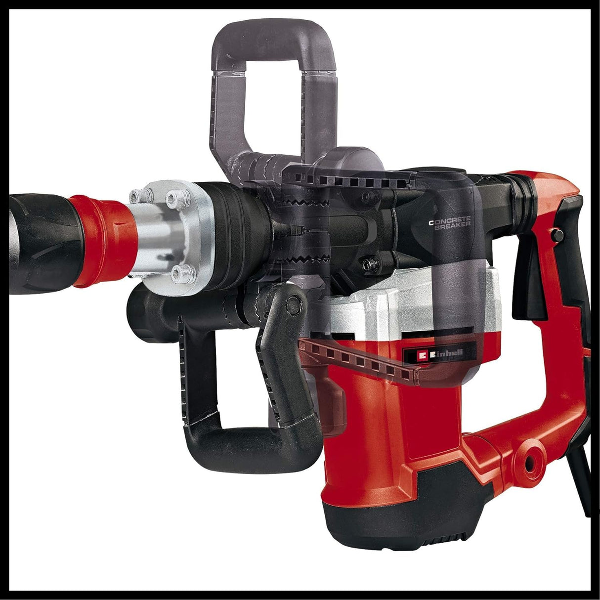 Einhell Martillo de demolición TE-DH 32 (1500 W, 32 J, 1900 min-1, portaherramientas SDS-max, mango principal+empuñadura suave, incl. cincel de punta/plano, e-box)