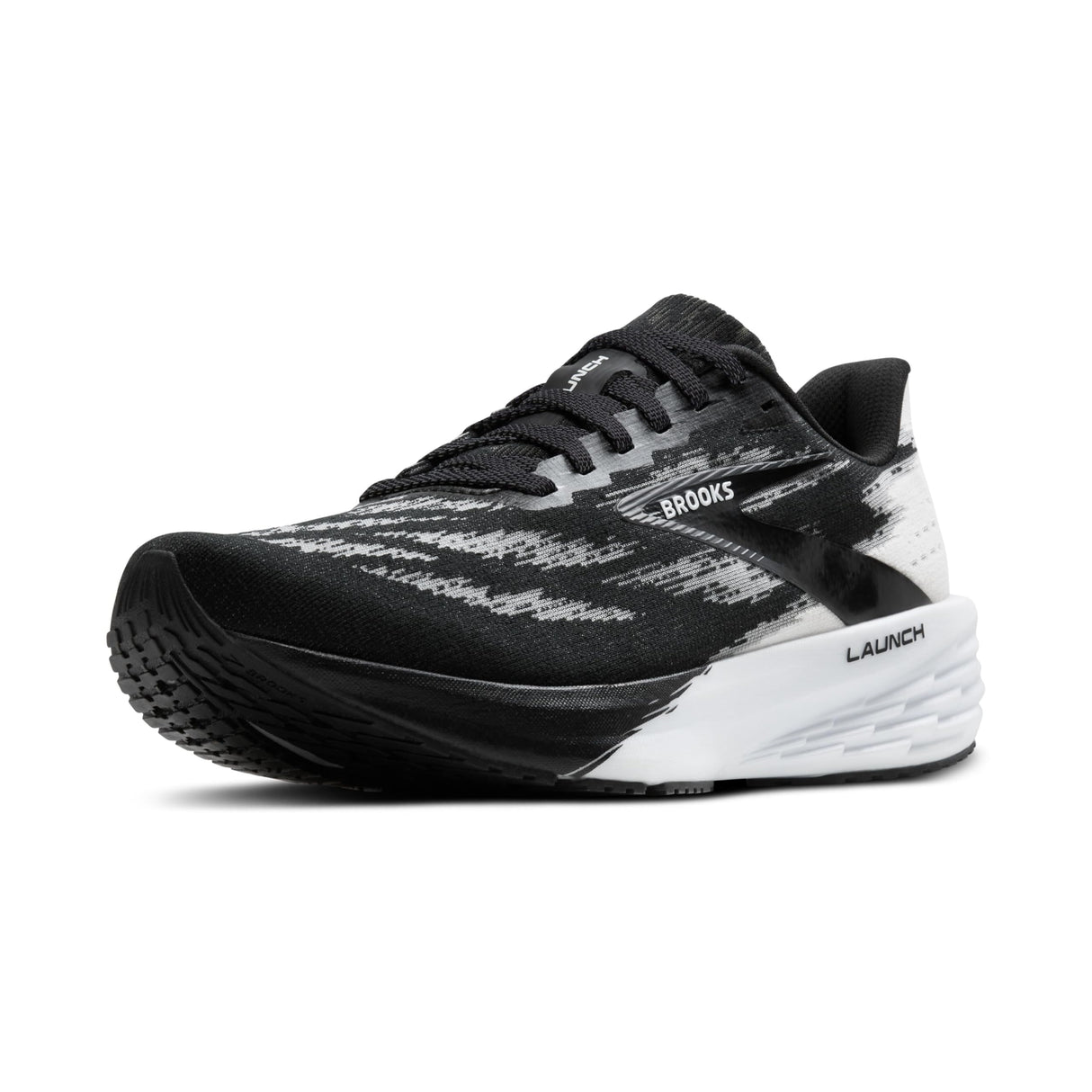 BROOKS Launch 11, Sneaker Hombre, Negro y Blanco, 45 EU