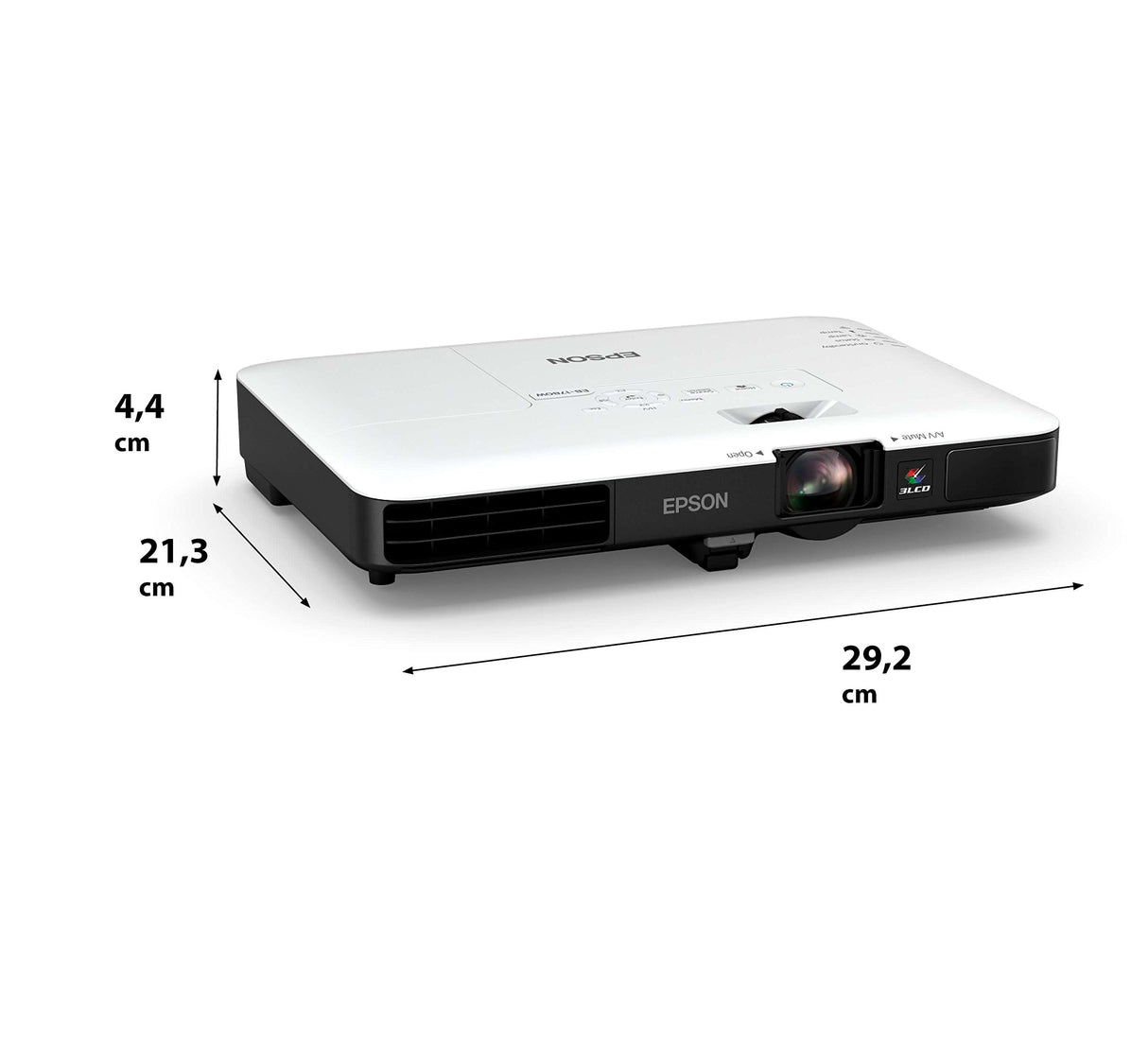 Epson EB-1780W - Proyector (3000 Lúmenes ANSI, 3LCD, WXGA (1280x800), 16:10, 762-7620 mm (30-300"), 1,35-1,62 m)