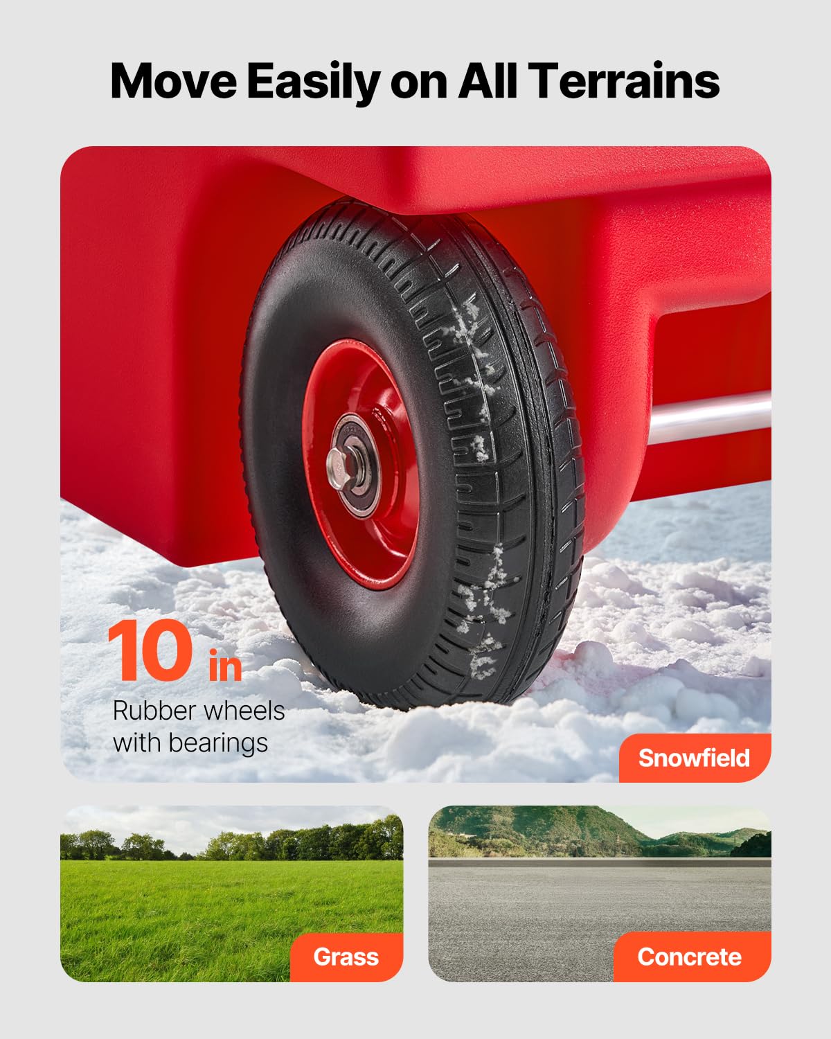 VEVOR Tanque de Combustible Portátil 121 L con Bomba de Transferencia de Combustible Eléctrica de 10 GPM, Manguera de 3,96 m, Boquilla Autosellante, Contenedor de Combustible para Diésel, Rojo
