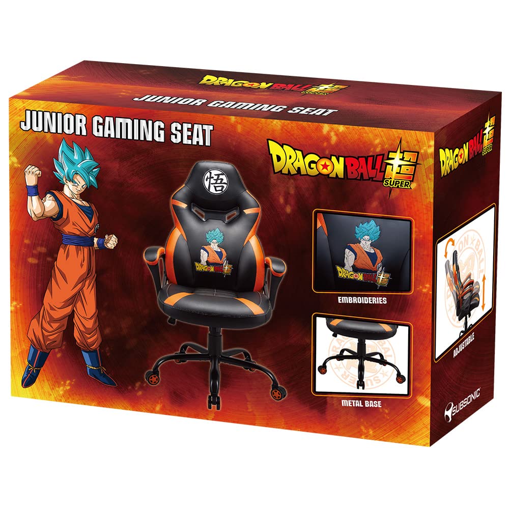 Subsonic Dragon Ball Z Silla para Videojuegos de Poliuretano Negro