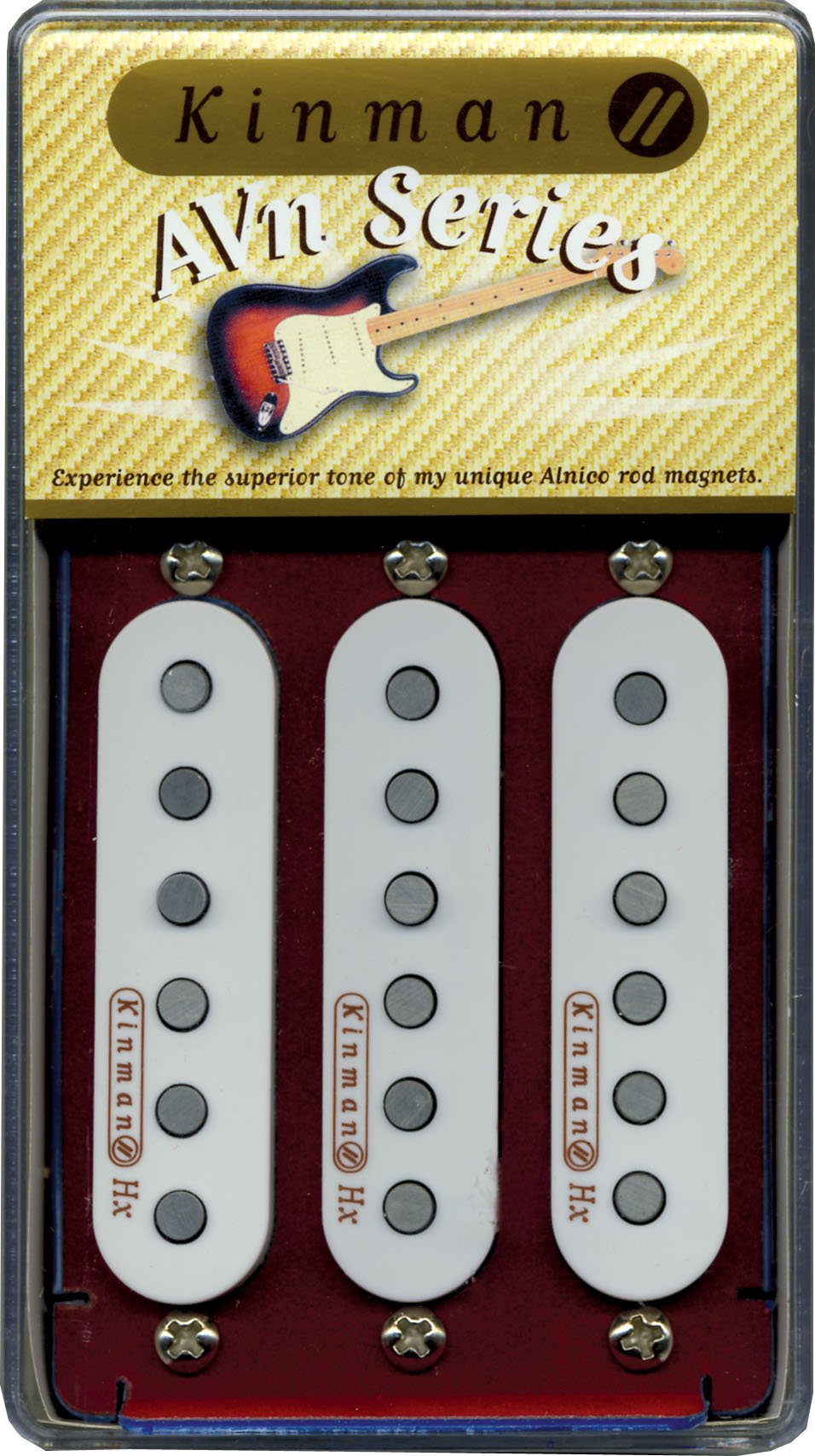 Kinman Pickup Set para Strat® – FV-HMS Hank Marvin – Set de 3 – Blanco