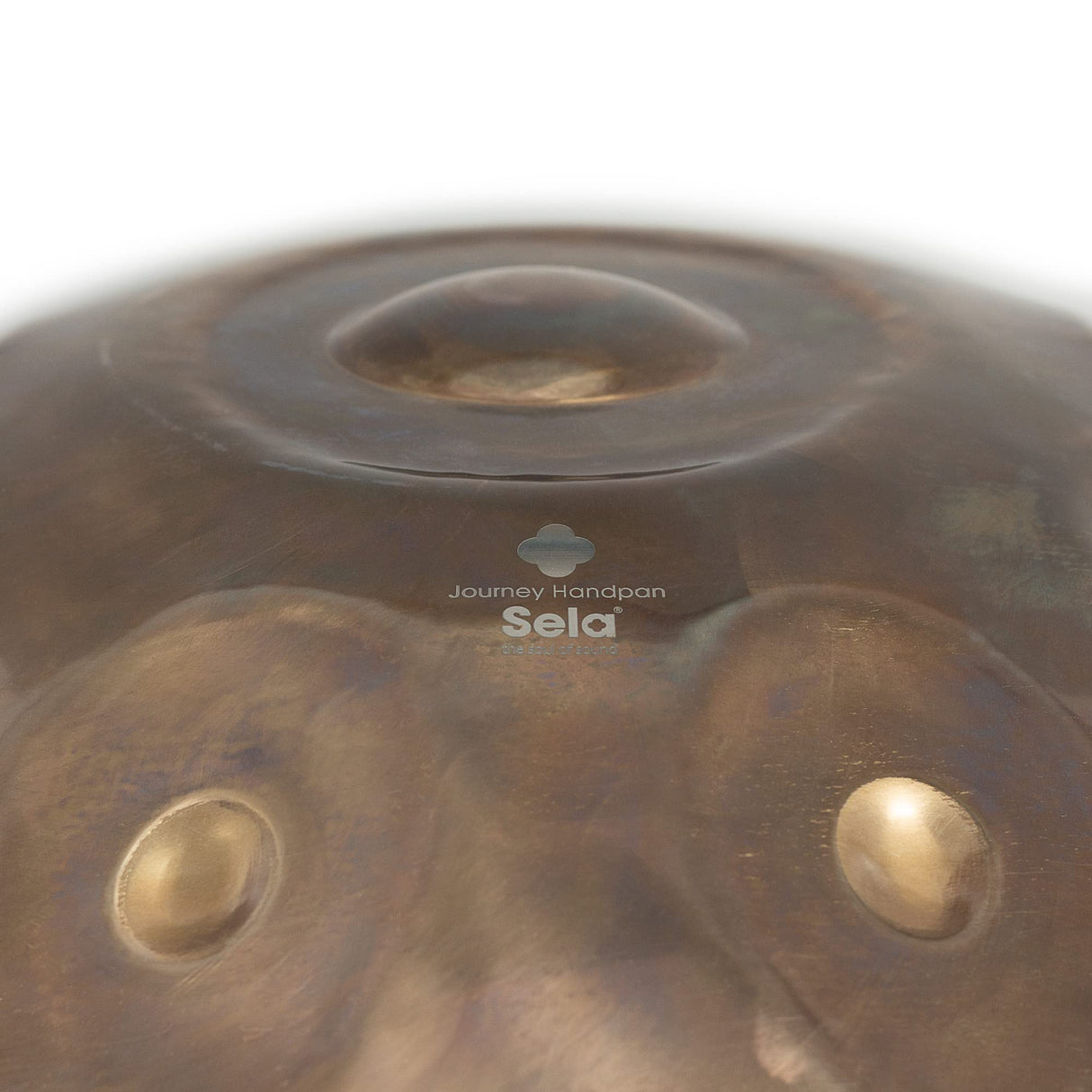 Sela Journey F - Pan de mano integral, tamaño de viaje, calidad prémium, instrumento de percusión de acero inoxidable, incluye funda acolchada, Pantam SE 305, color dorado