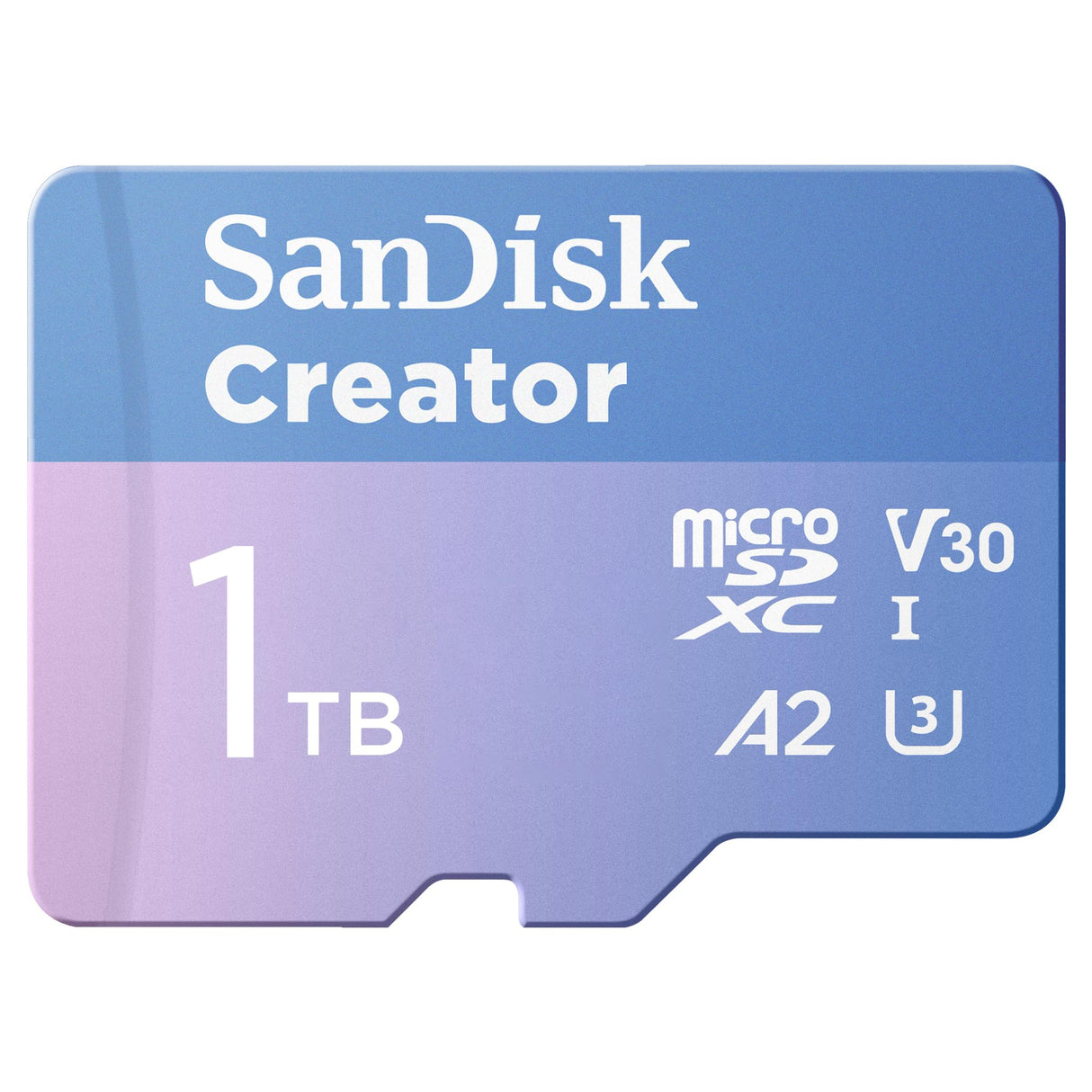 SanDisk Creator Tarjeta microSDXC UHS-I 1 TB con Adaptador (para Smartphone, Cámaras y Drones, 4K, 5.3K, A2, C10, V30, U3, Velocidades hasta 190 MB/s, 3 meses a Adobe Lightroom incluida)