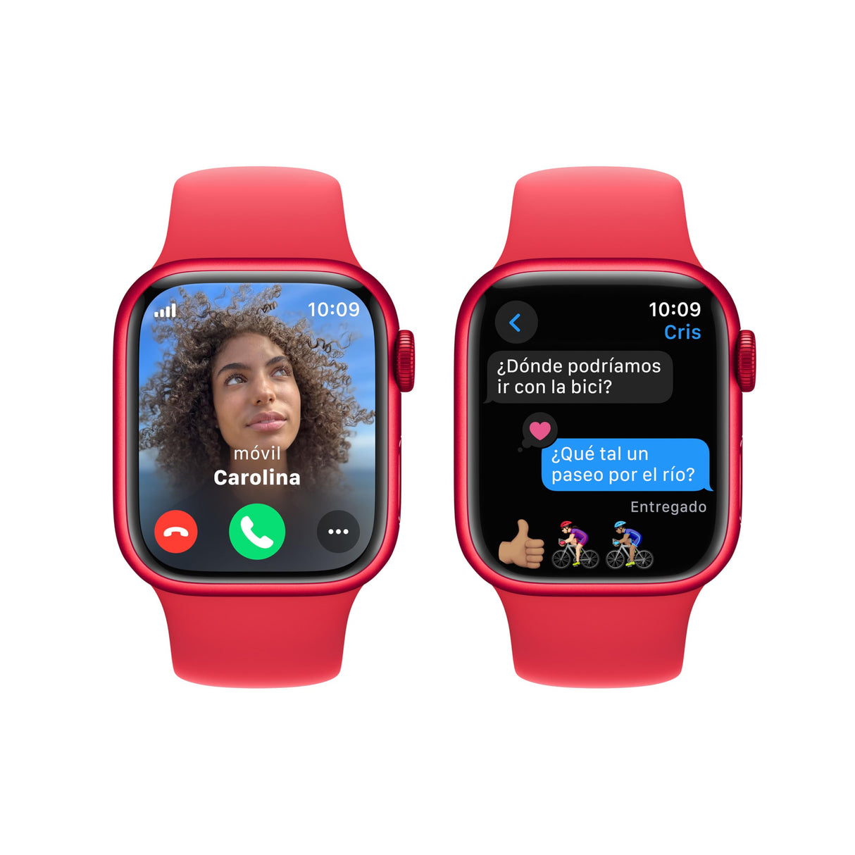 Apple Watch Series 9 (GPS + Cellular) - Caja de Aluminio (Product) Red de 41 mm - Correa Deportiva (Product) Red - Talla S/M