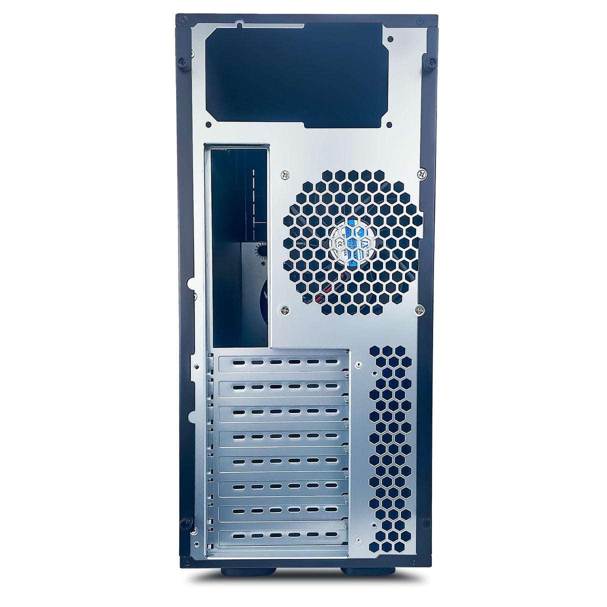 FANTEC 2561 AT-835-3525 PC Case, for 12"x13" mainboards, 8X 3.5 HDDs + 3X 5.25 modules, Incl. 3X 12cm Fan.