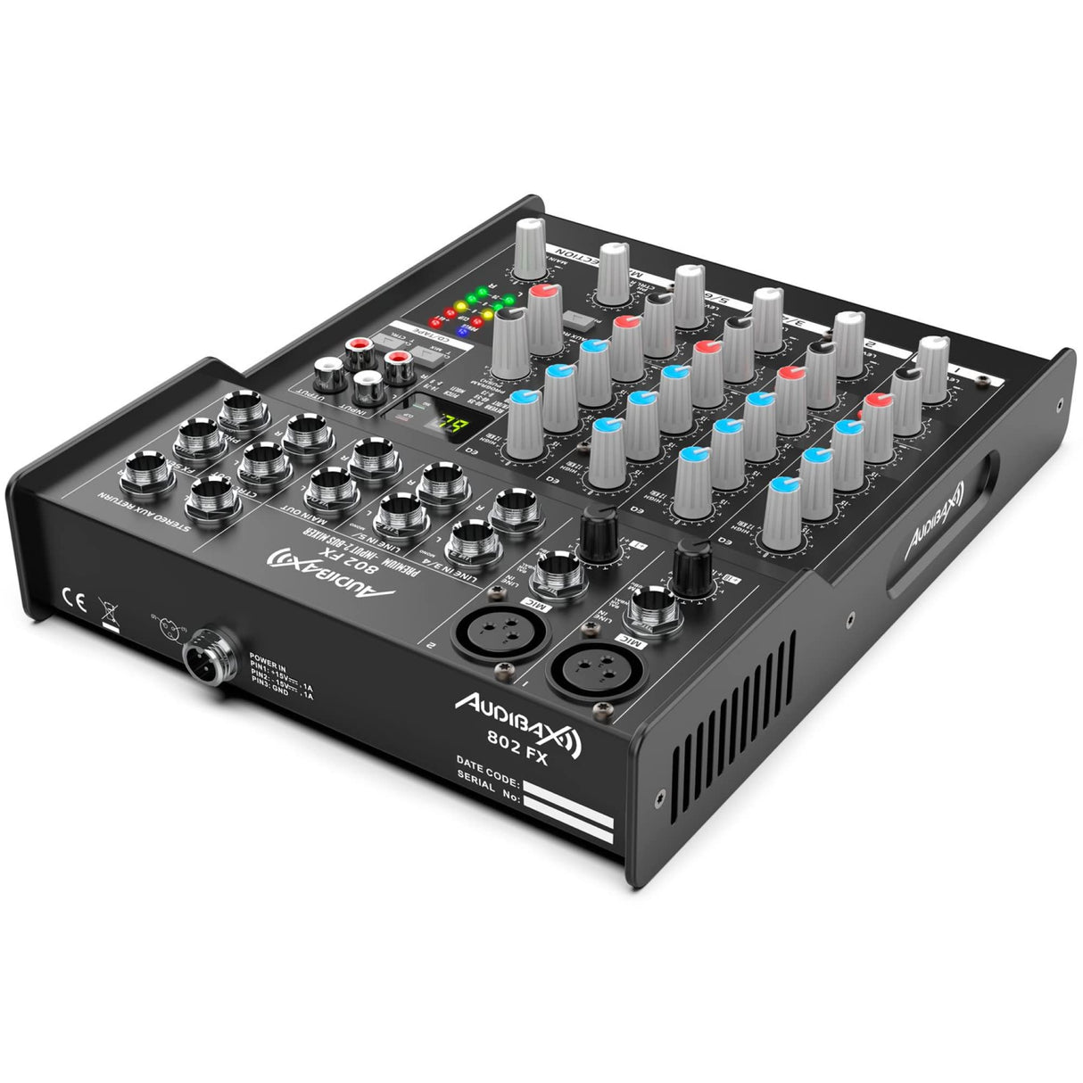 Audibax 802 FX Mesa Mezclas 6 Canales y Efectos