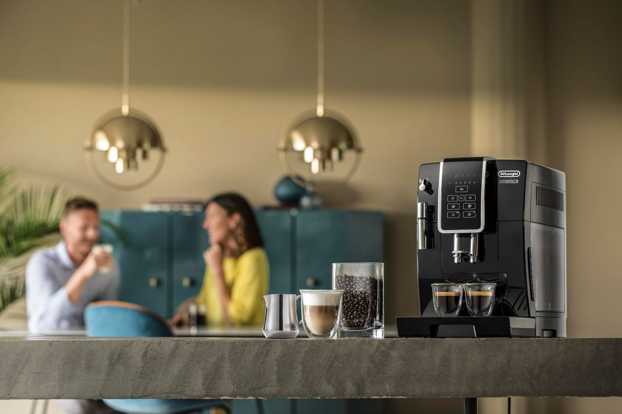 De'Longhi ECAM350.15.B Basic Cafetera superautomática, 1450 W, 2 Cups, Acier inoxydable, Negro
