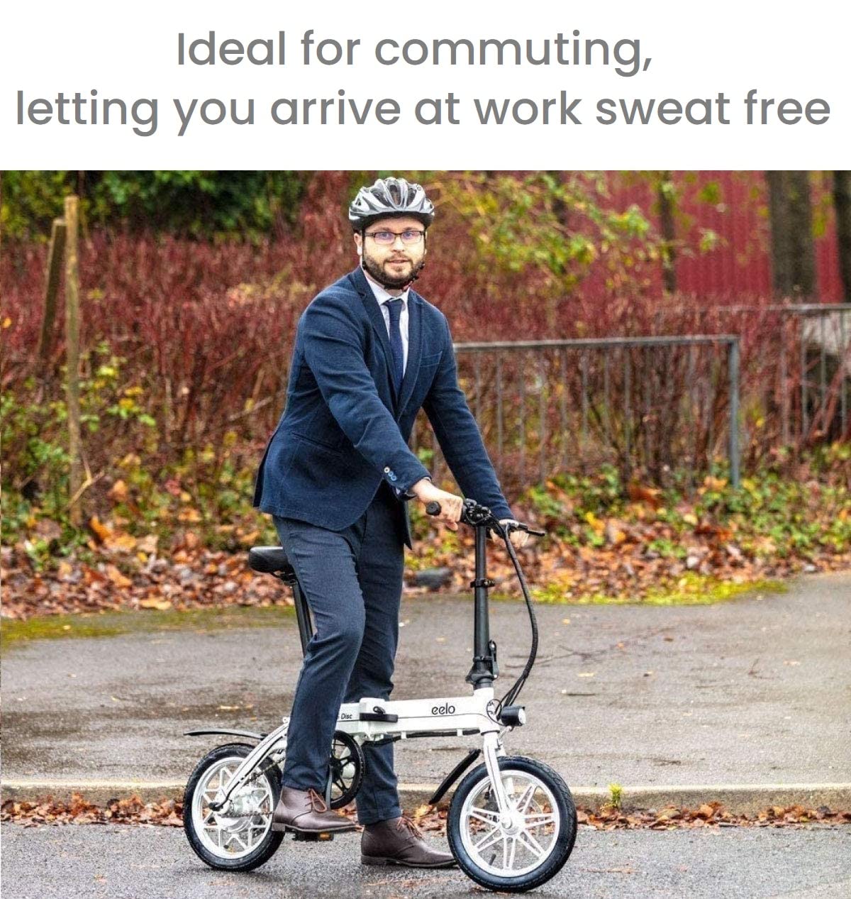 eelo 1885 PRO Bicicleta Eléctrica Plegable de 14" - Bicicleta con Motor Ebike para Adulto Fácil de Guardar - 3 Años de Garantía del Fabricante - Ganadora del Queen's Award - Ensamblada en Reino Unido